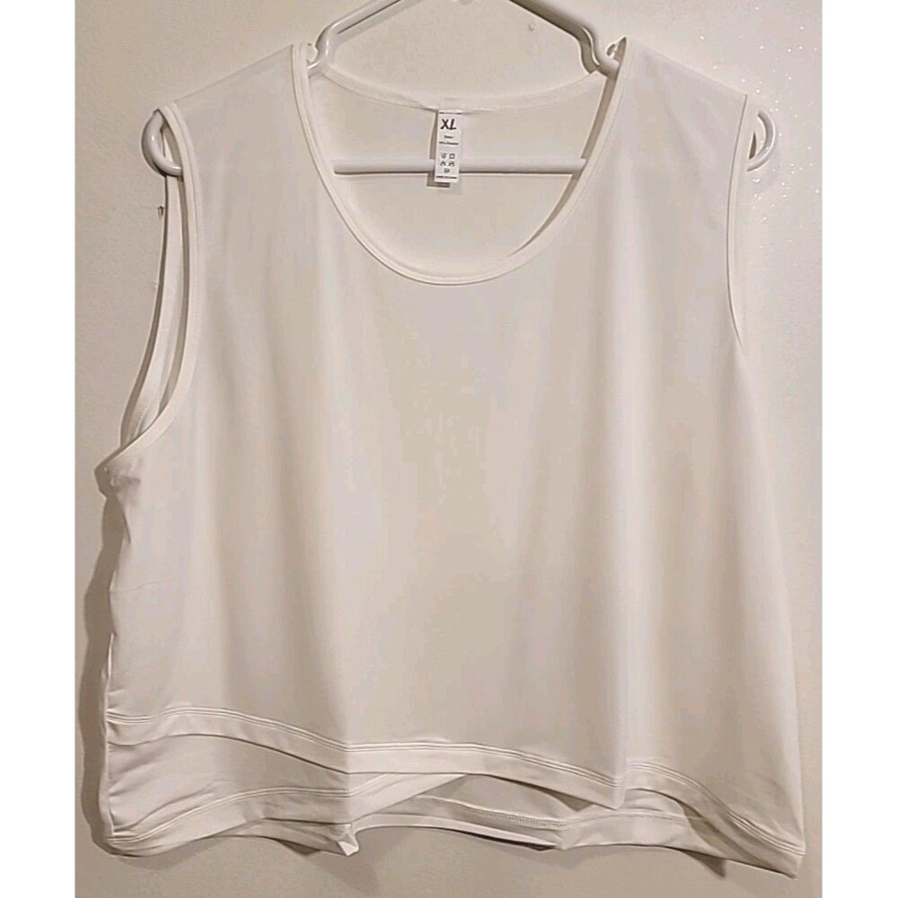 Unbranded Stretchy, Dressy Tank With Asymmetrical Hem, Size XL